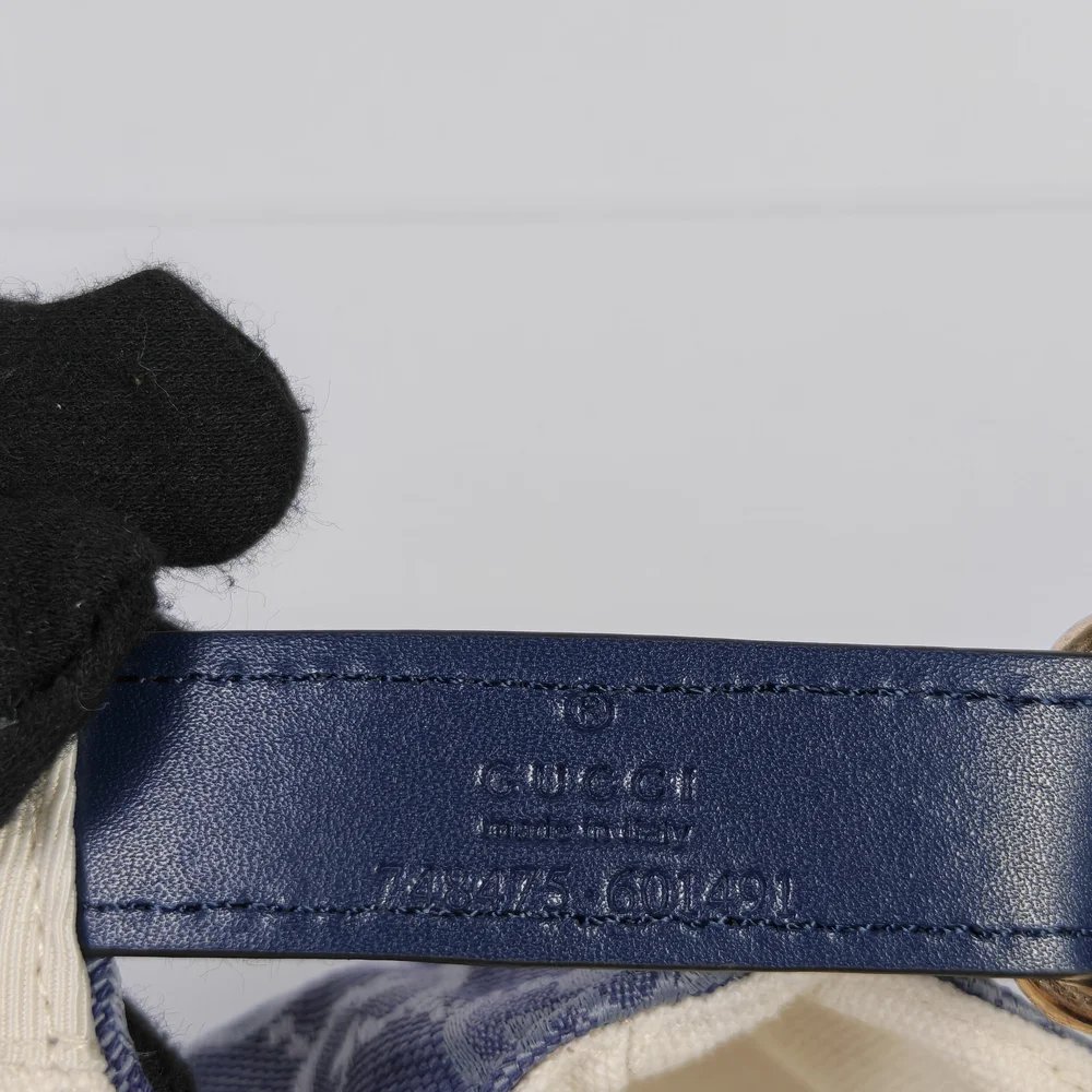 Gucci Blue Monogram Baseball Cap - Picture 4 of 4